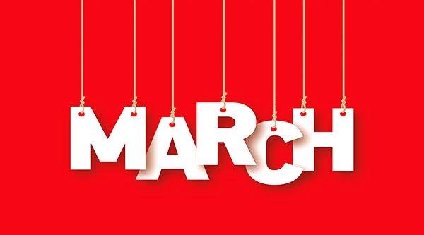 social media calendar March